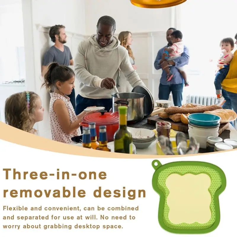 detachable Heat insulating Placemat multifunction Silicone placemat for Hot Pots Pans Drink Coasters for household Restaurant