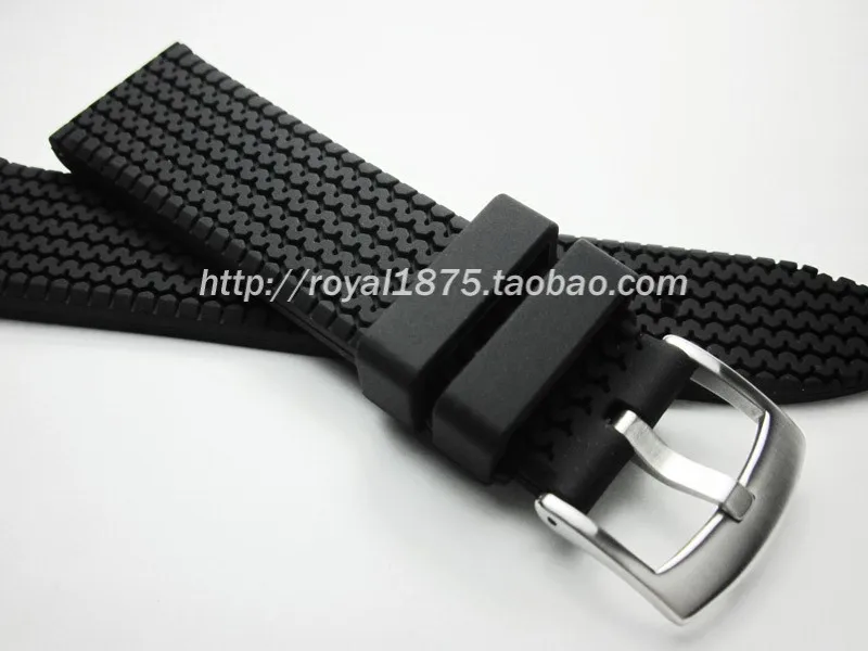 

Ремешок с рисунком в виде черной шины 20 мм 21 мм, аксессуары для часов подходят для смарт-часов Samsung Seiko Casio, резиновый ремешок из ТПУ