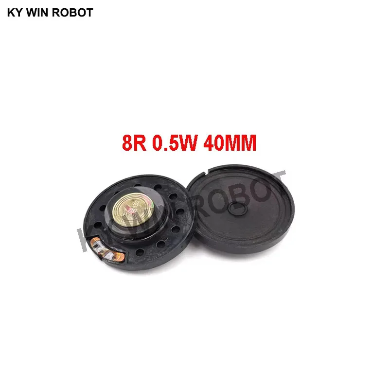 

2pcs/lot New Ultra-thin speaker Phone horn Toy-car horn 8 ohms 0.5 watt 0.5W 8R speaker Diameter 40MM 4CM thickness 10MM