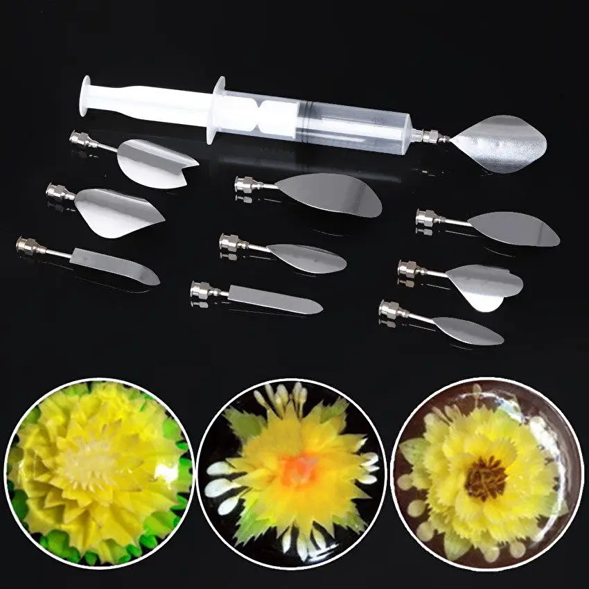 11pcs Set Gelatine Jelly Cake Decorating Sugar Paste Art Tool Baking Accessories