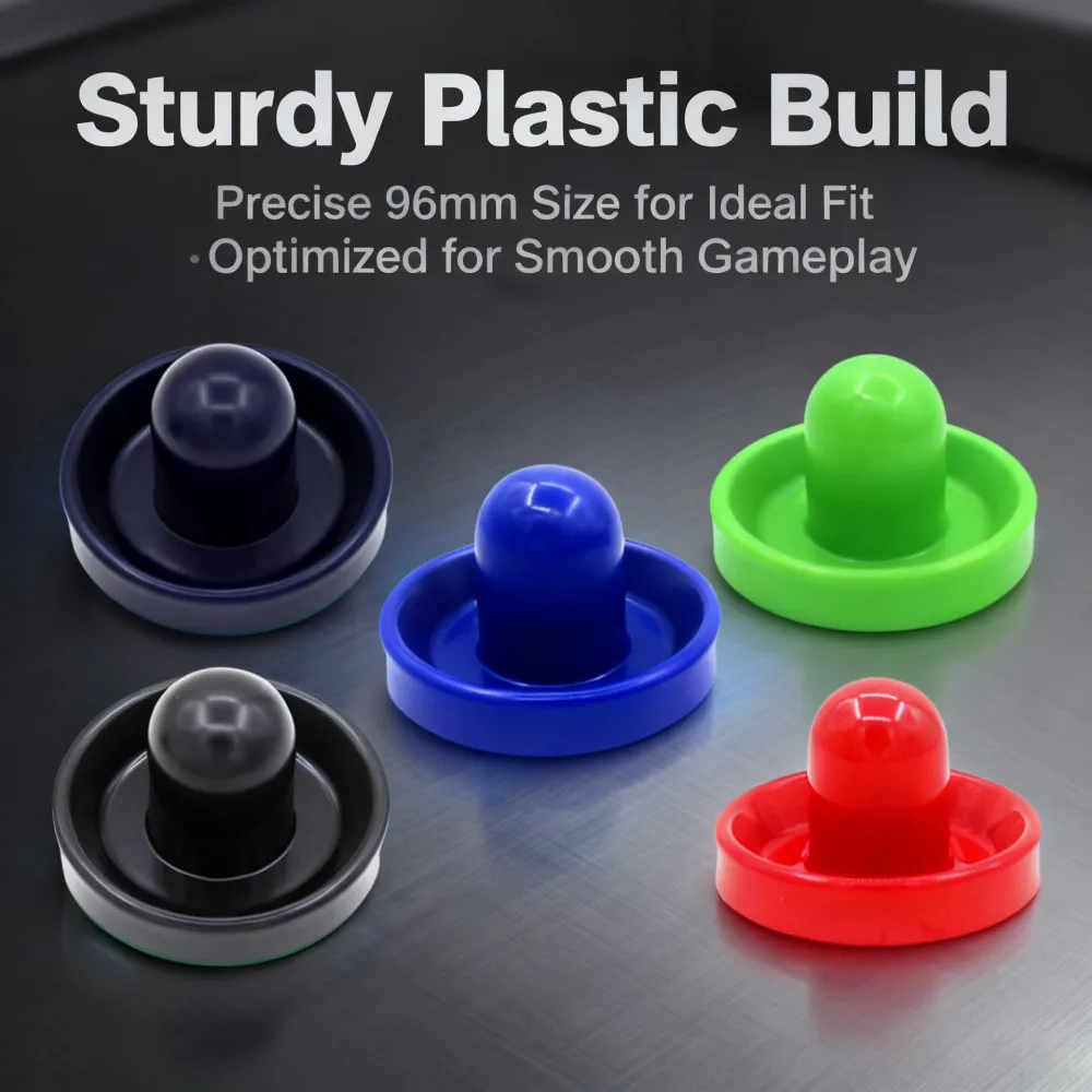 

96/76/60mm Indoor Air Hockey Table Felt Pusher 1 Pcs Outdoor Sport Plastic Hockey Pucks Accessory Red Pink Blue Black