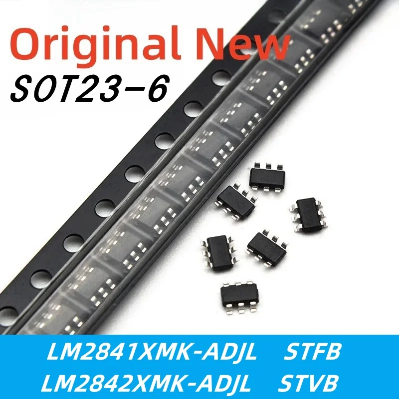 

10pcs 100% New LM2841XMK-ADJL LM2842XMK-ADJL LM2841XMK LM2842XMK STFB STVB sot23-6 Chipset