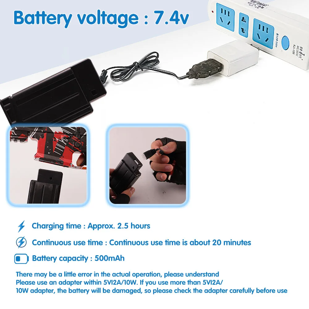 SCAR Electric Gel Ball Blaster ปืนของเล่น ! ของเล่นลูกบอลสาดน้ําอัตโนมัติเต็มรูปแบบ เหมาะสําหรับเกมยิงปืนกลางแจ้ง (ไม่มีกระสุน)