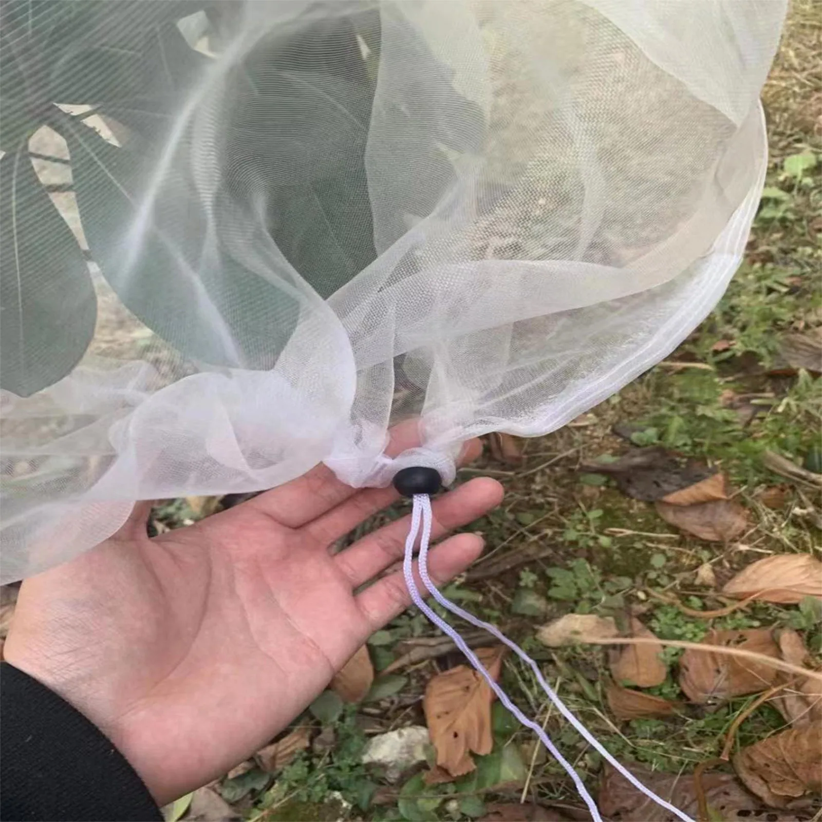 أكياس شبكية كبيرة لشجرة الفاكهة مع شبكات طيور الحديقة برباط لشجائر شجرة التفاح الكرز #2