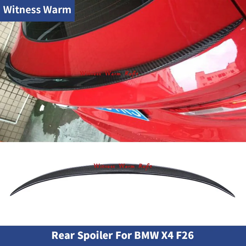 

for Bmw x Series X4 F26 Xdrive25i Xdrive28i 2014 -2019 High Quality Carbon Fiber Rear Wings Trunk Lip Spoiler Car Styling