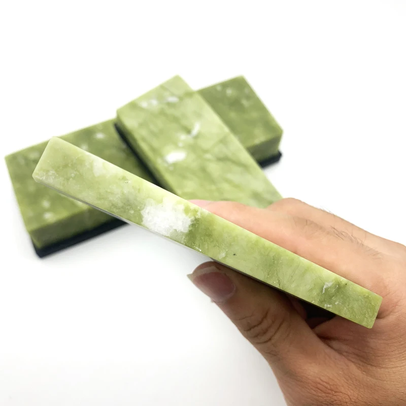 5000 8000 10000# Natural Green Agate Sharpening Stone Fine Grinding Polishing Shaved bar Whetstone Honing Tool Sharpener Polish