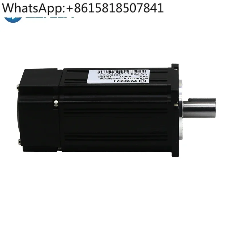 3 phase AC 48V 400W 60mm Nema 24 1.27N.m 3000RPM 8.4A brushless servo motor with 1250 line encoder for jacquard machine