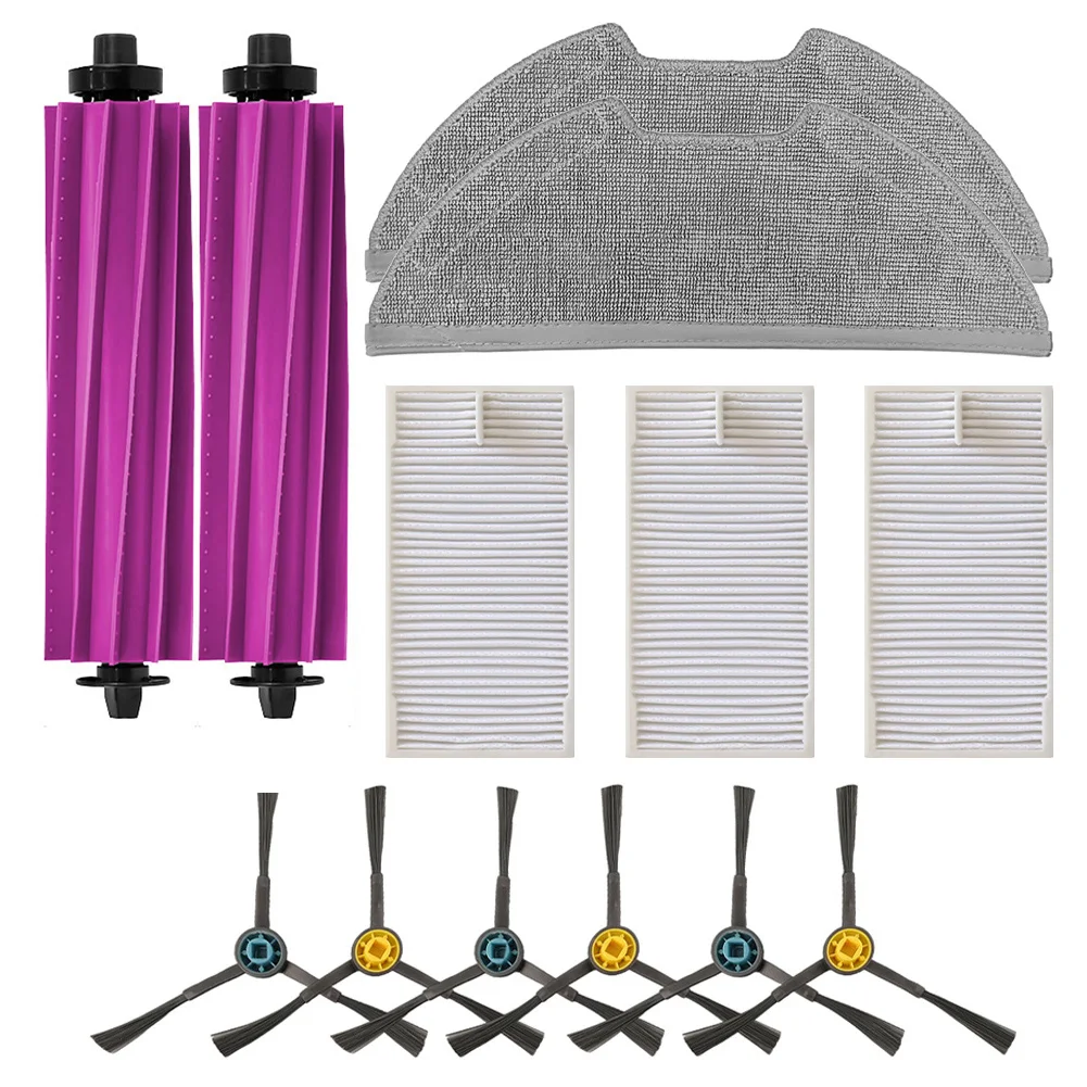 Complete Cleaning Solution for Eureka E20 for Plus 2 Main Brushes 3 Filters Mop Cloths & Side Brushes for a Cleaner Home