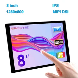 Waveshare 8 inch DSI Display MIPI Interface IPS Capacitive Touchscreen 1280×800 Pixel for Raspberry Pi 5/4B/3B+/3A+ CM3/3+/4