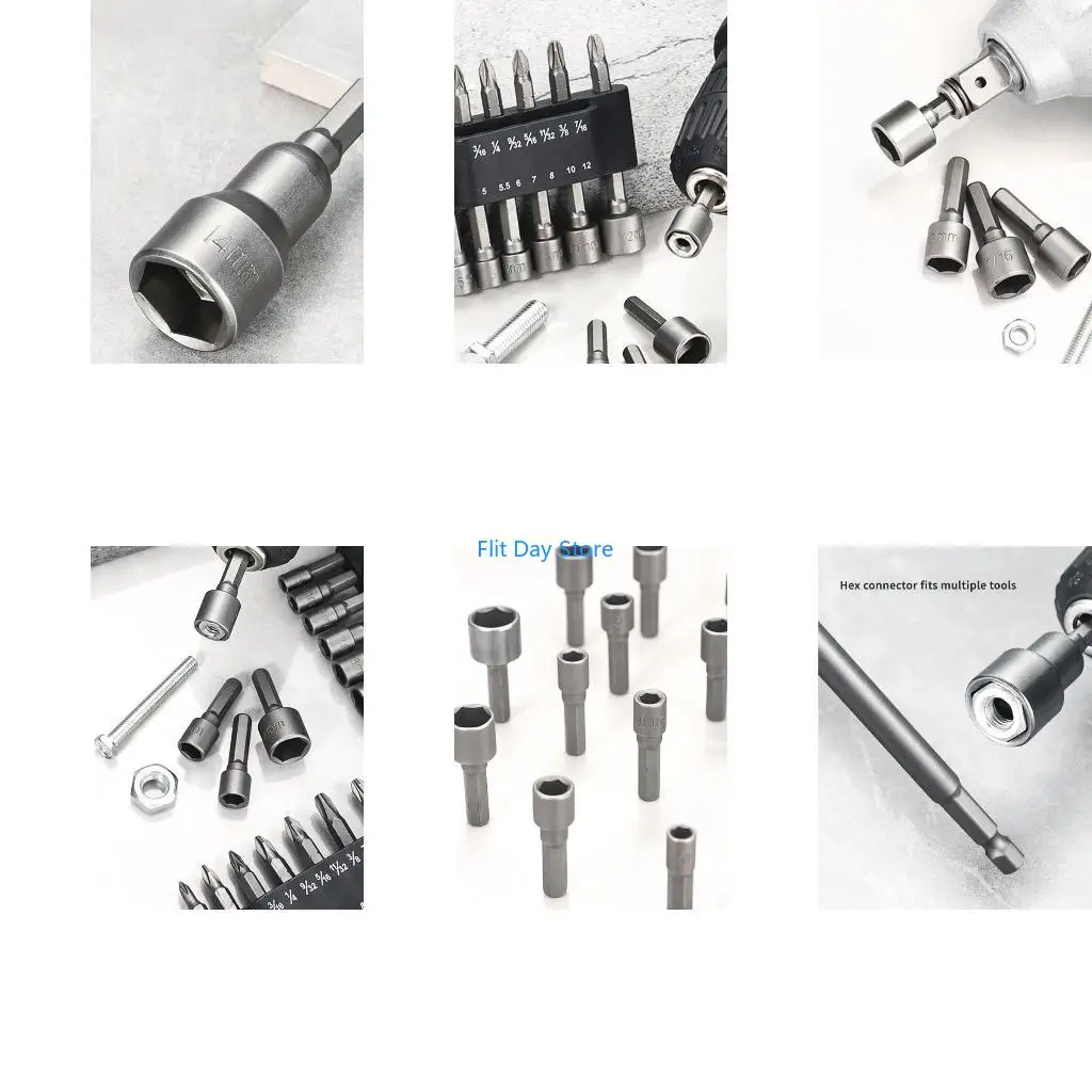 F92C Professional 14 Piece Strong Magnet Impact Sockets Set With Long Shafts Design