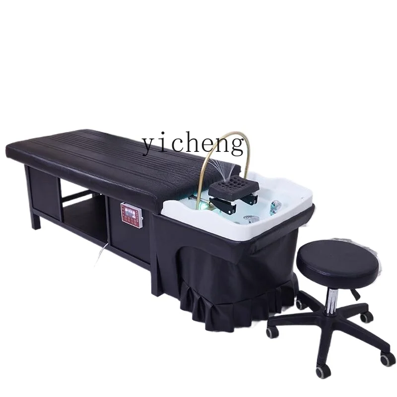 TQH barber shop hair treatment shampoo bed with constant temperature water circulation fumigation hair and beauty salon