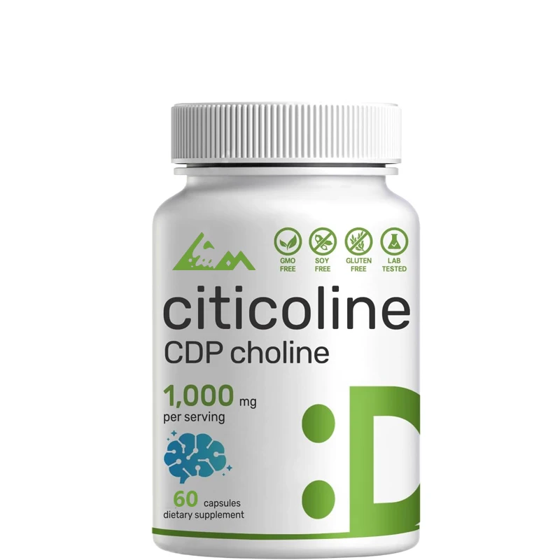 DEAL-CDP Suplemento Citicoline, Super Colina, Não GMO-60 Cápsulas