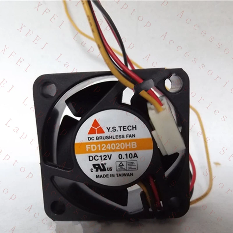

F 1PCS New FOR Y.S.TECH FD124020HB 12V 0.1A 3-pin Inverter Cooling Fan #zc