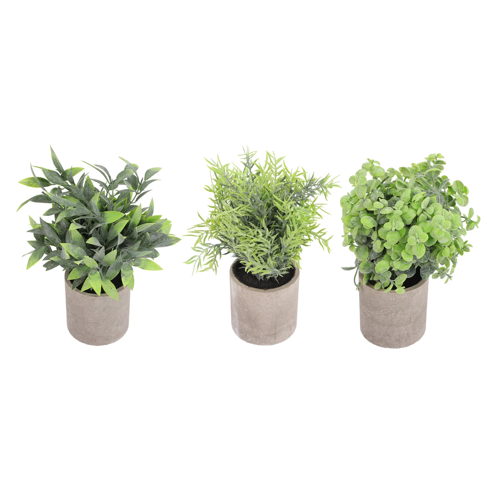 

3pcs Artificial Eucalyptus Plants Mini Green Desktop naments Plastic Indoor DecorArtificial Small Bonsai Fake Plant Decors
