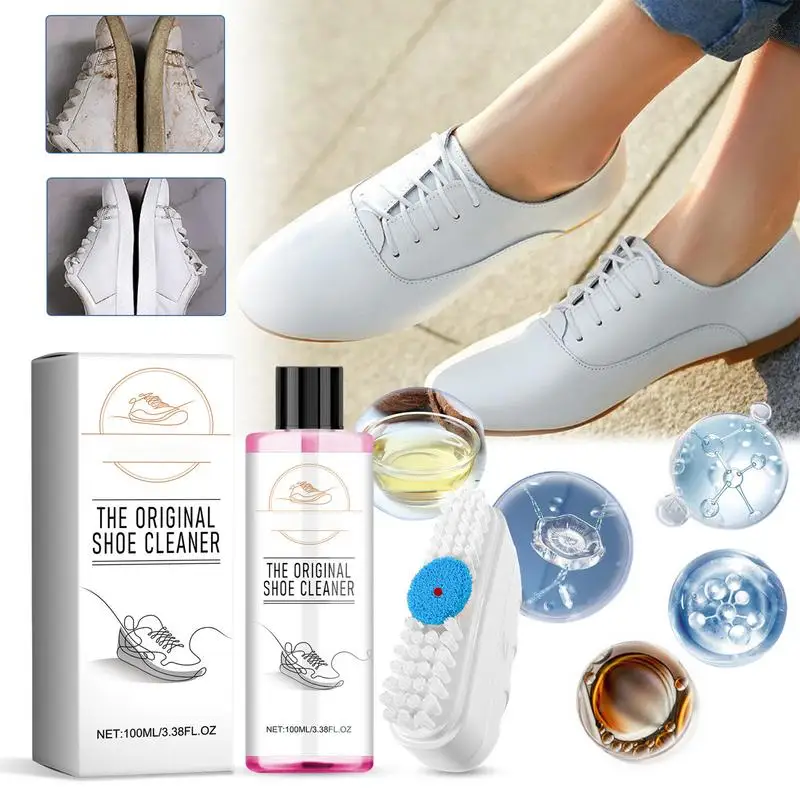 Shoe Whitener Whiten Refreshed Polish White Shoe Cleaning Foam White Shoes Cleaner Cleaning Tool Sneakers Care Shoe Cleaning Kit