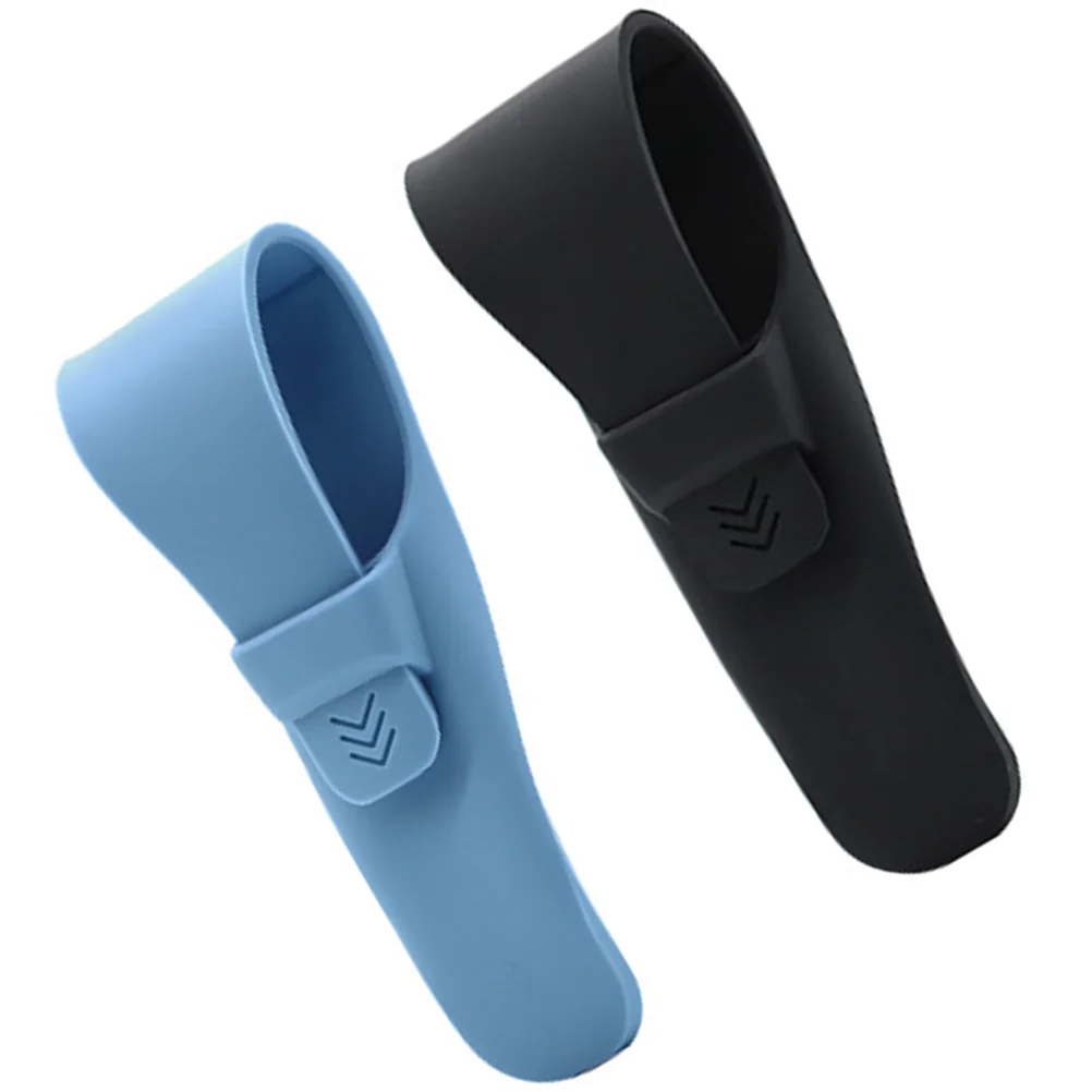 2 Pcs 커버 실리콘 케이스 화이트 면도기 여행 보호 가방 경량 휴대용 야외 안전 소재 부드러운