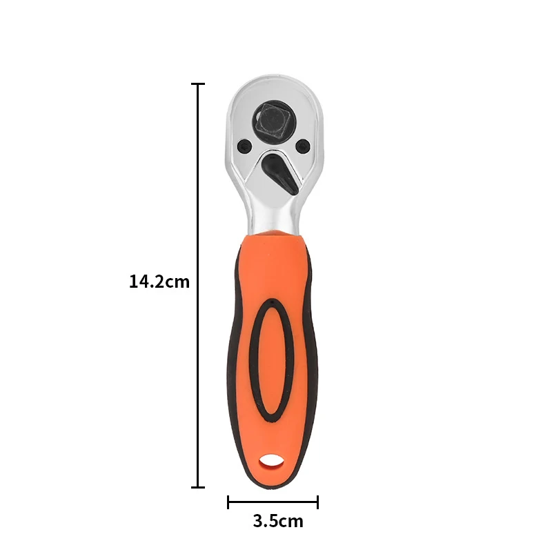 72 Teeth Extending Telescopic Ratchet Socket Wrench Tool Plate Ratchet Handle Wrench Tool 1/4\