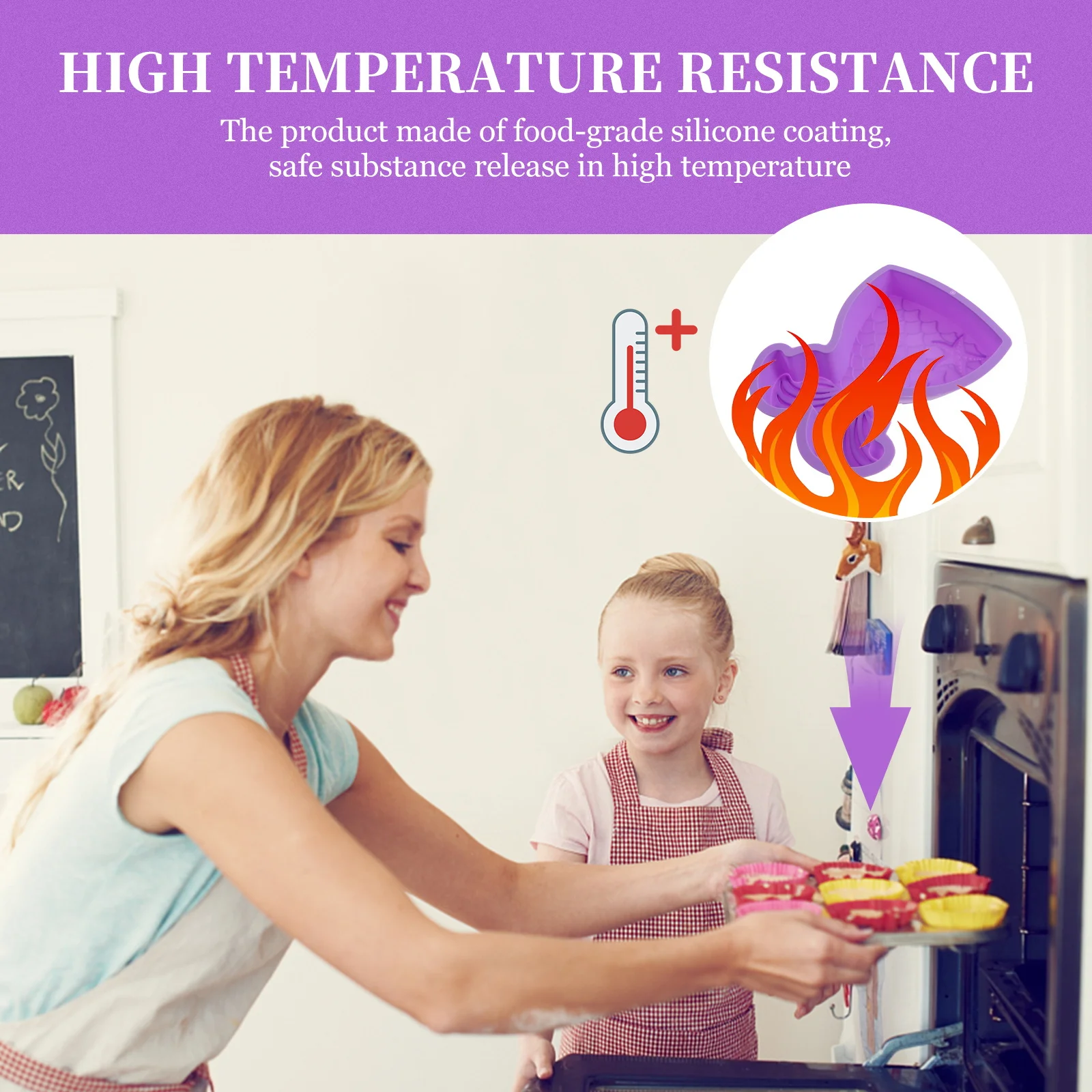 

Silicone Cake Mold Pan Nonstick Mermaid Design Baking Tool for Quick Heat Distribution Perfect for Afternoon Tea Banquet