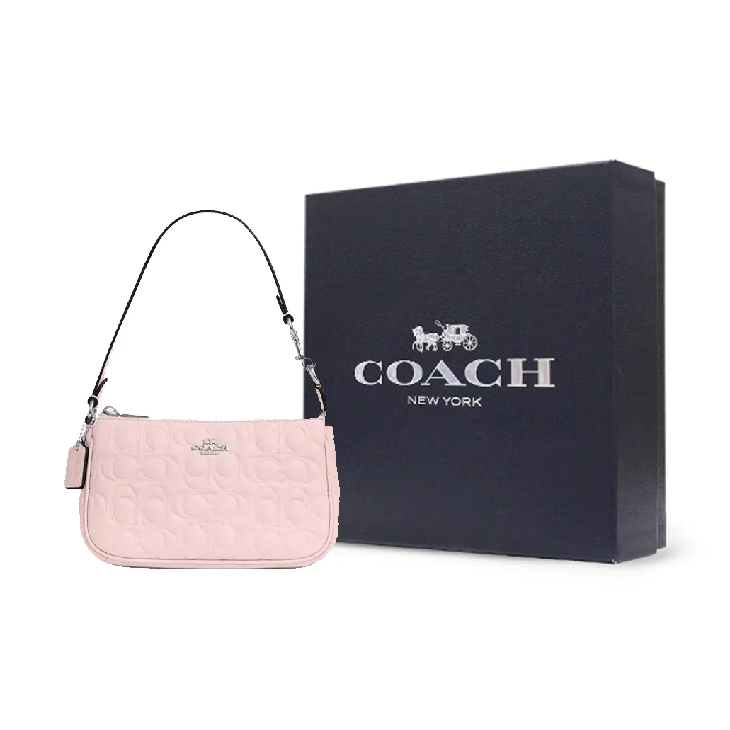 COACH Nolita Smooth Leather Shoulder Bag Small Women's Blush Color CZ456-SVB5