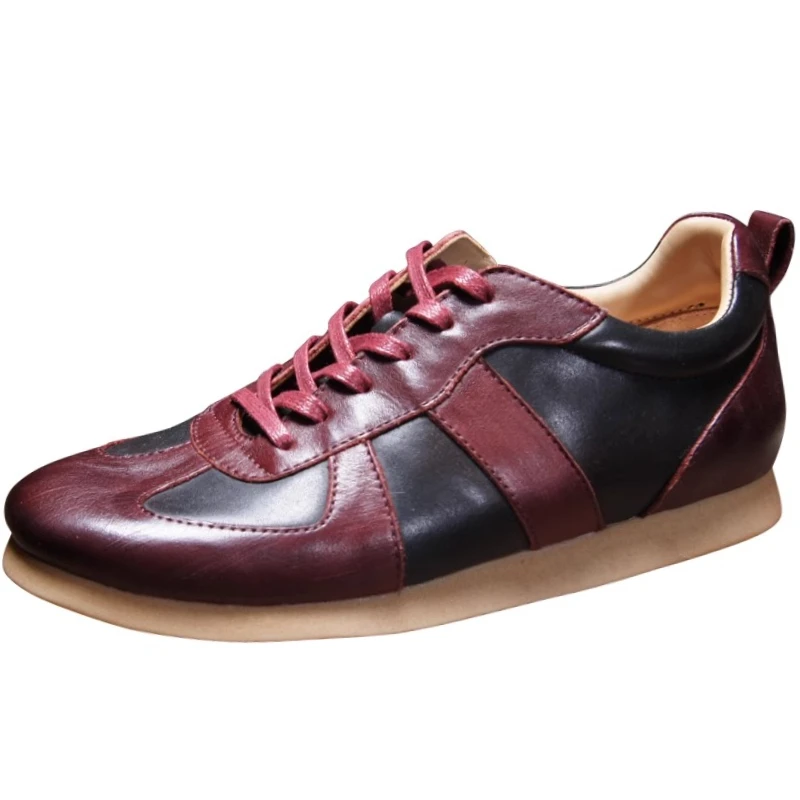 

Retro Sports Casual Shoes for Men's/Womens Washed Cowhide Brushed Pattern Board Shoes Oxford Rubber Sole Handmade Training Shoes