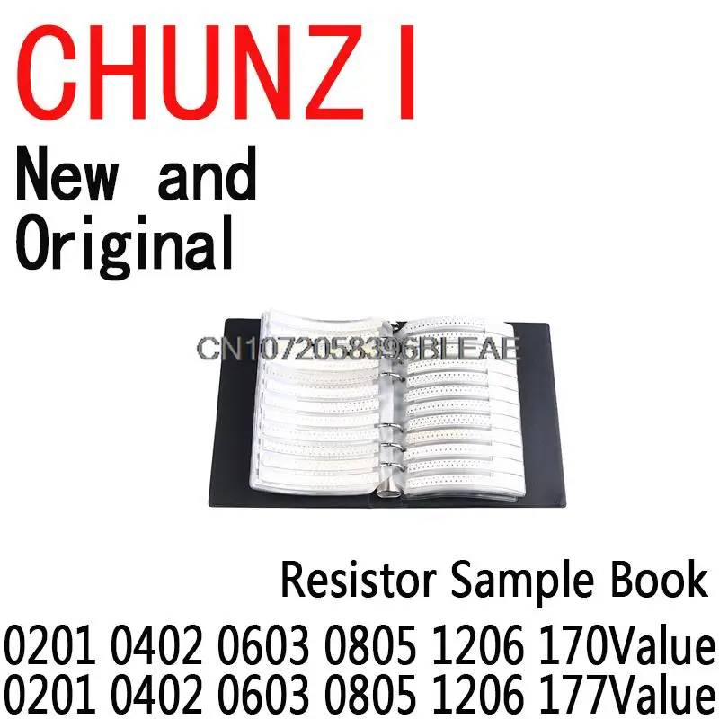 

4250PCS 8500PCS 8850PCS 0201 0402 0603 0805 1206 Resistor Sample Book Ibuw 1% SMD Assorted Kit 10K 100K 1K 1R 100R 220R