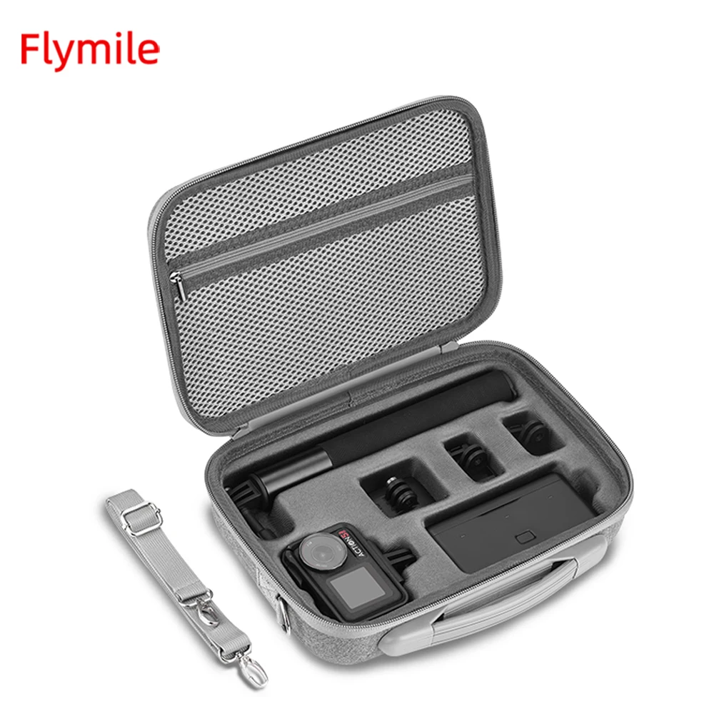 

Flymile Carrying Case For DJI Action 5 Pro Sports Camera Protective Storage Bag Portable Handbag With Shoulder Strap Crossbody