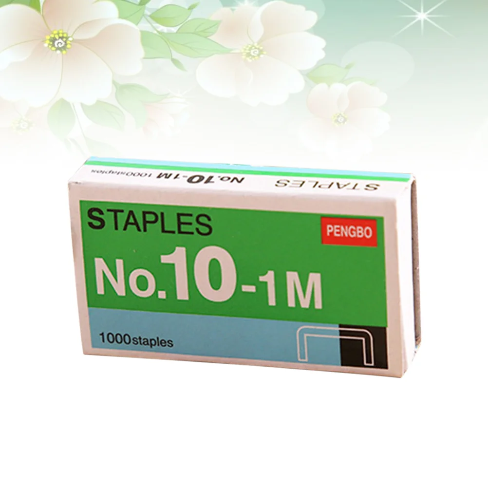 10 Boxes Small Staples Mini Stapler Office Desktop Staplers Cute Accessories Hand