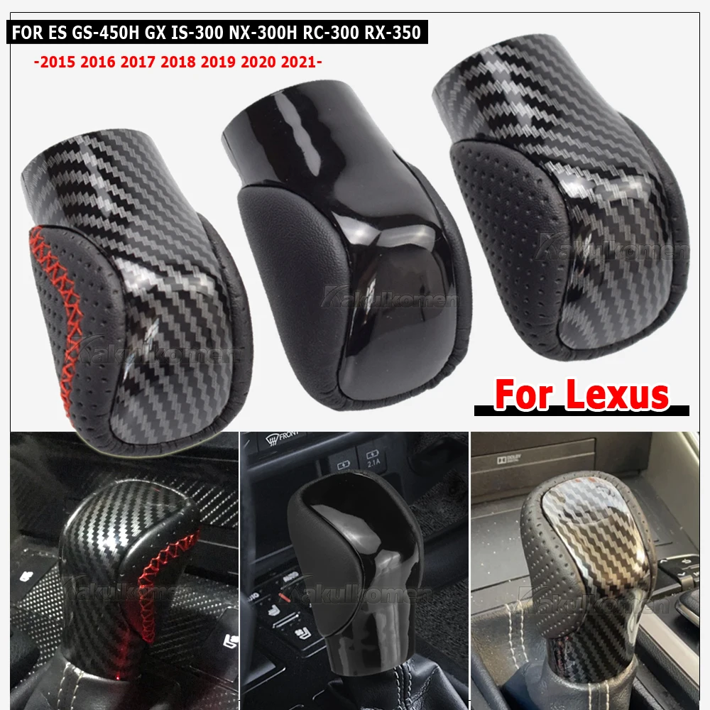 Automatic Gear Shift Knob For Lexus ES GS-450H GX IS-300 NX-300H RC-300 RX-350 2015-2021 PU Leather Shifter Handball