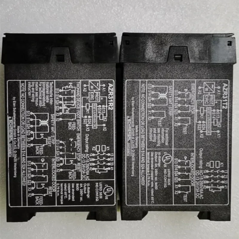 2026.4SCHMERSAL Safety Relay AZR31R2 24VDC Safety Control Module AZR31R2230VAC