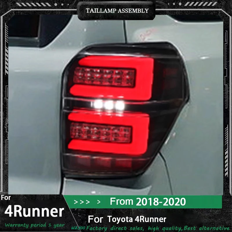 Car Lamps For Toyota 2018-2023 4Runner Tail Lights LED Turn Signal DRL Superbright Taillight Reverse Refit Auto Tool Accessories