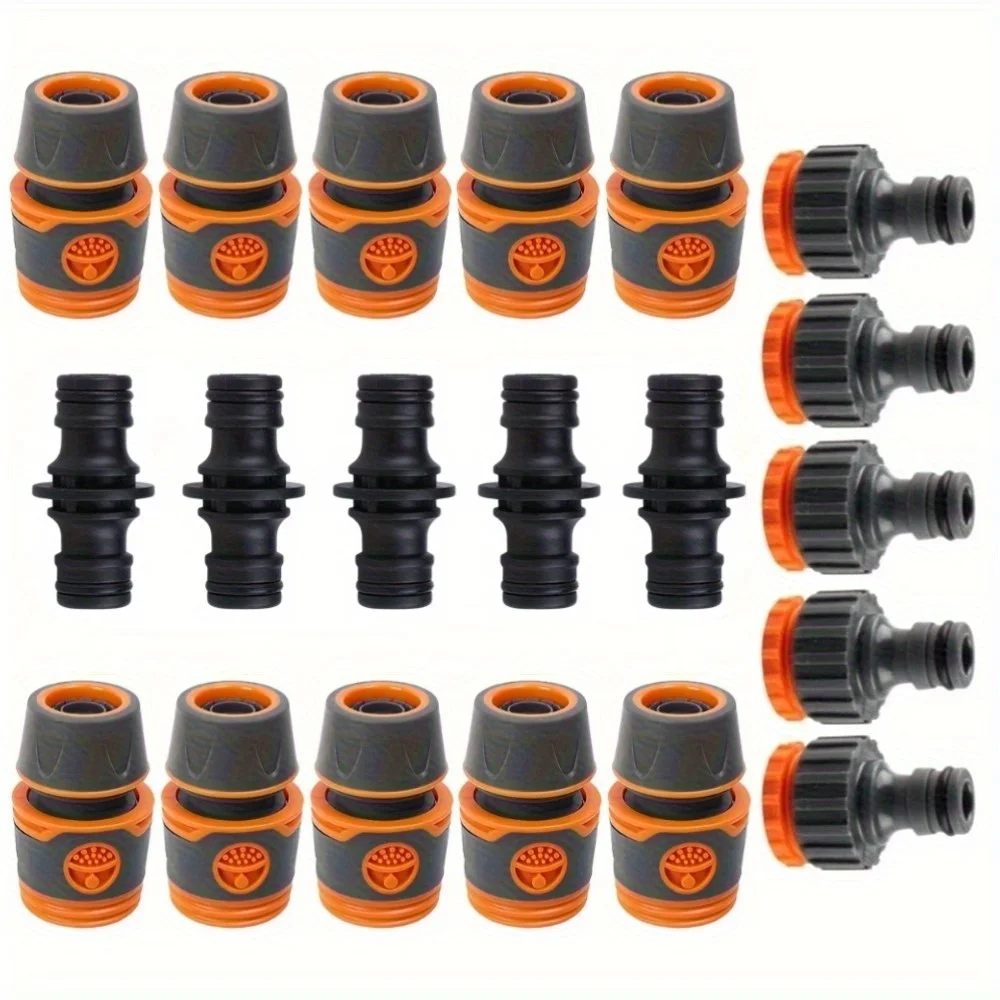 Horticultural Water Pipe Connection Kit - Quick-release Double Pipe Extension Piece, suitable for lawn irrigation systems,