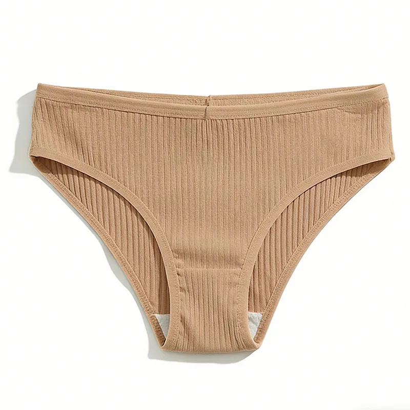 5-Piece Set Of Low Waisted Women's Cotton Underwear, Seamless Elastic Thread Triangle Underwear, Women's Sexy Sports Underwear