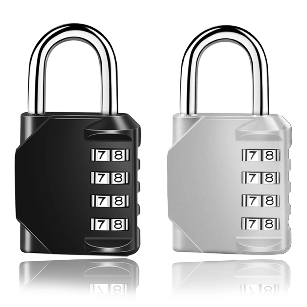 1pc 4 Digit Combination Padlock Waterproof Outdoor Lock For Door Suitcase Bag Package Cabinet Locker Window