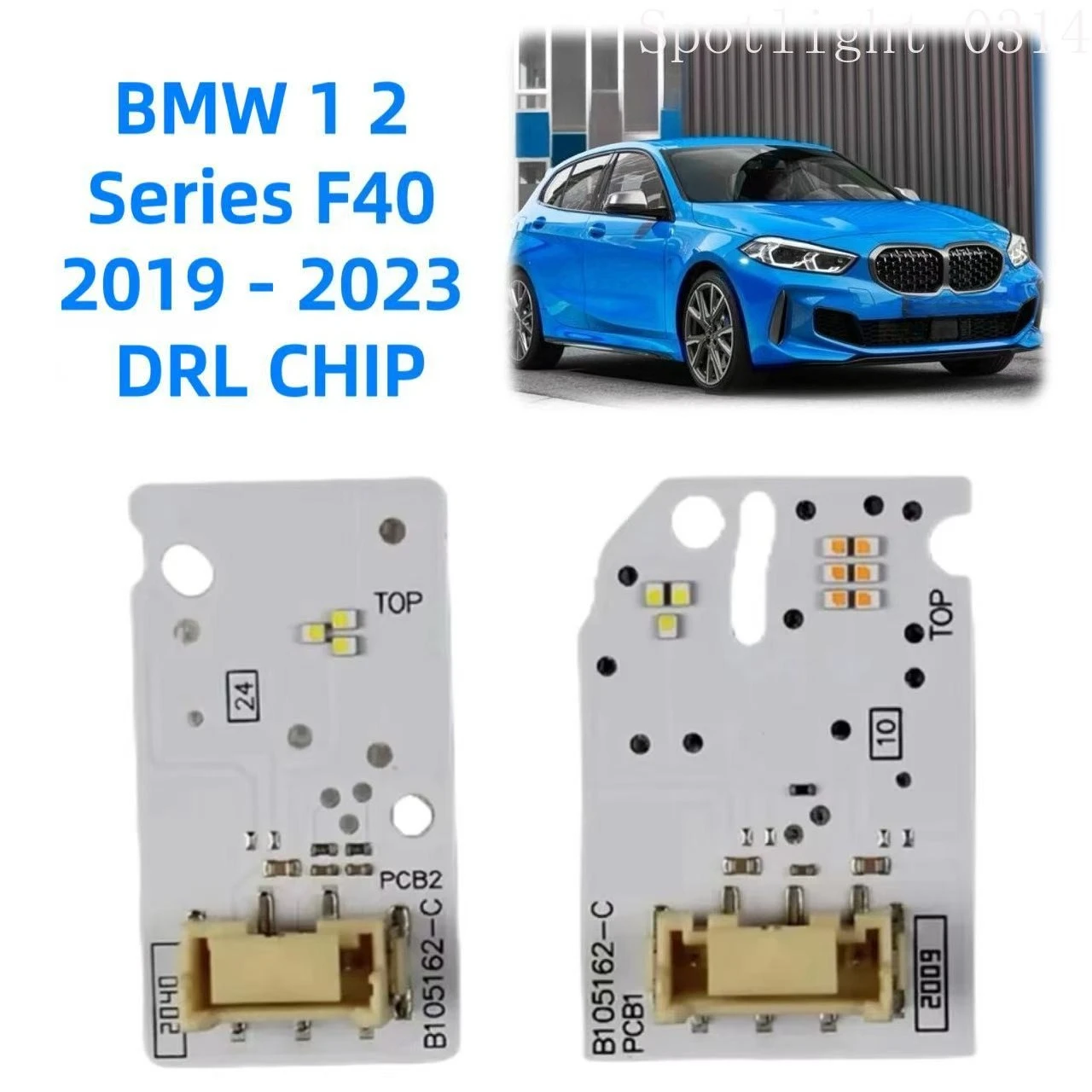 

For BMW 1 2 Series F40 2019-2023 LED Headllight Chip White Angel Eye Chip 63119448116 63119448115 DRL Board Car Accessories