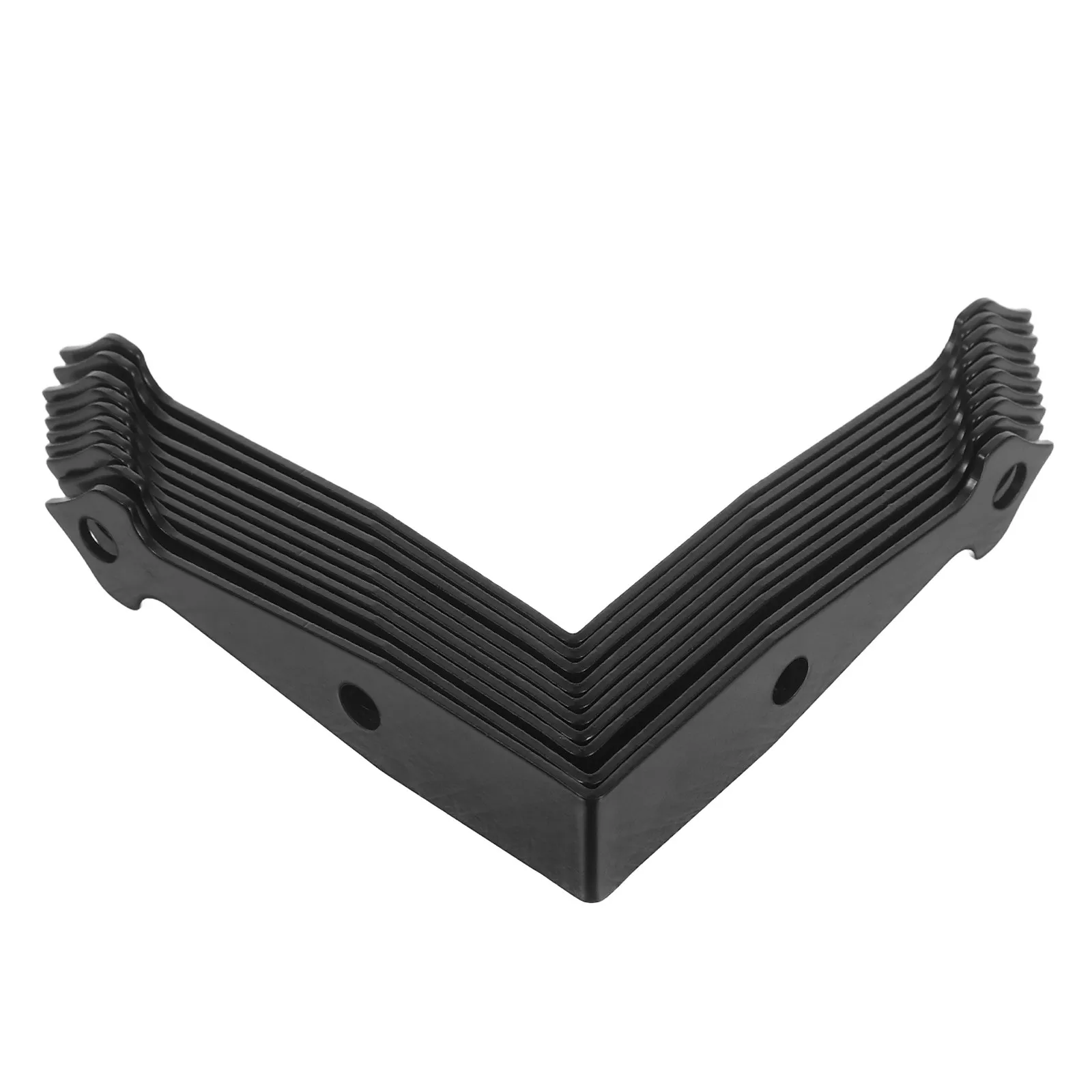 10Pcs Sturdy Rustproof Arrow Design L-Shaped Angle Brackets for Furniture Shelf Corner Support Wall Shelf Brackets Decorative