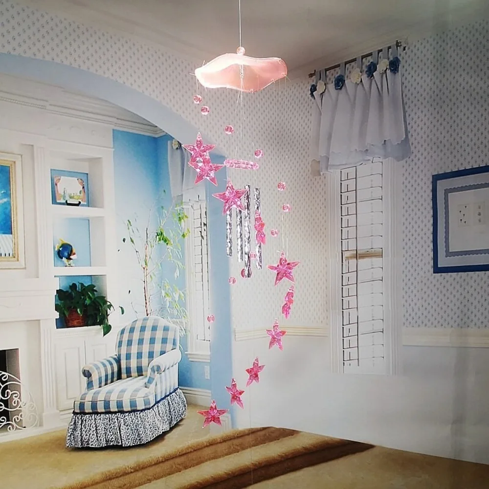 Country style Dolphin Butterfly Wind Chime Star Wonderful Sound Garden Wind Chimes Metal Tubes Acrylic Window Ornaments Garden