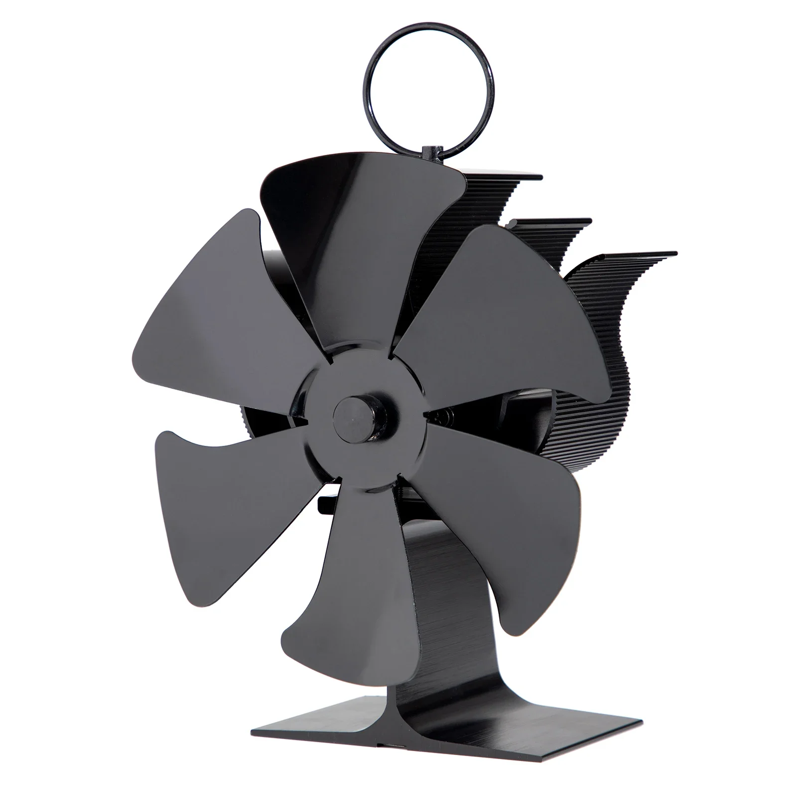 1pc Fireplace Fan 6-Blade Furnace Fan No Power Home Stove Fan Accessories And Parts Replacement Thermoelectric Module