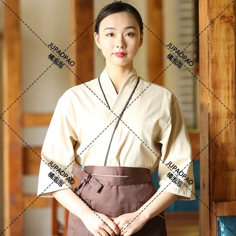 Korean, Japanese Food, Clothing, Japanese Workwear, Sushi, Kimono, Restaurant, Kitchen, Workwear, Chef, Costume Waiter