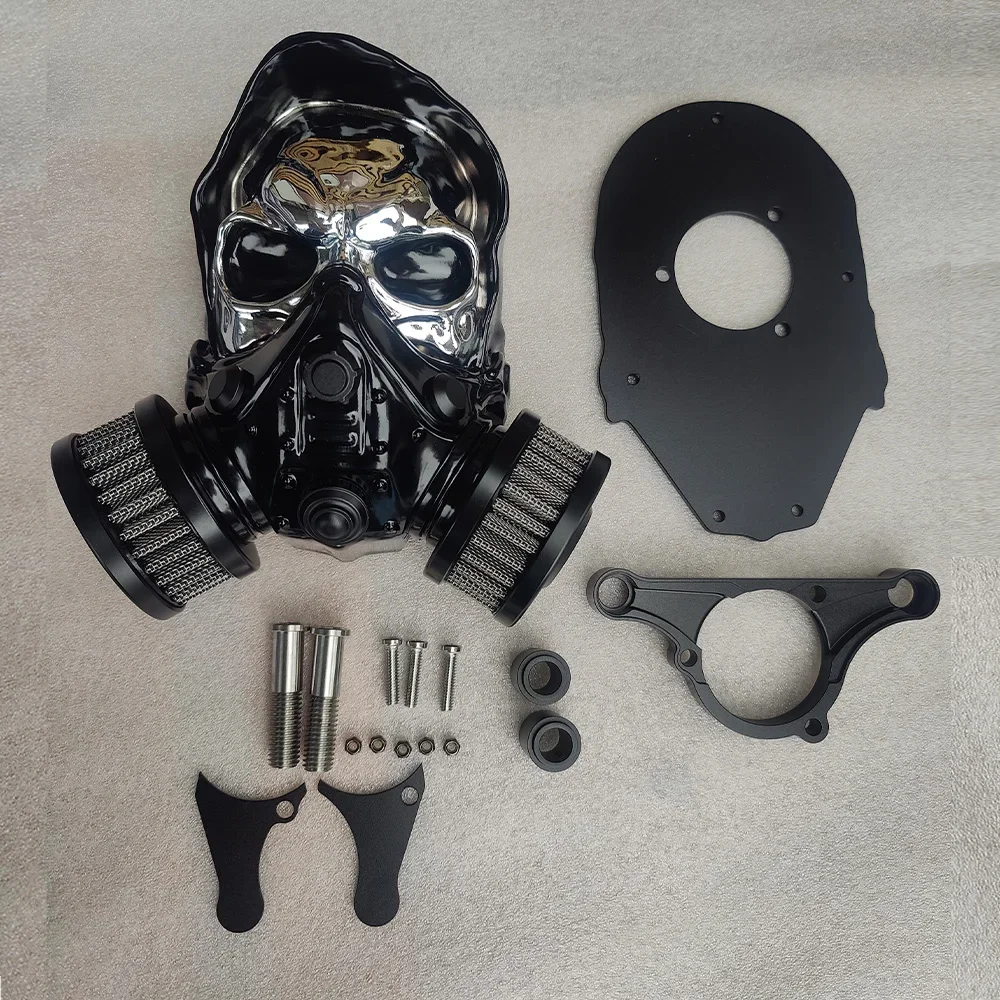 

Motorcycle Accessories Chrome Skull High Performance How Flow Air Filter for Harley Sportster XL 2004-2023 Top Quality