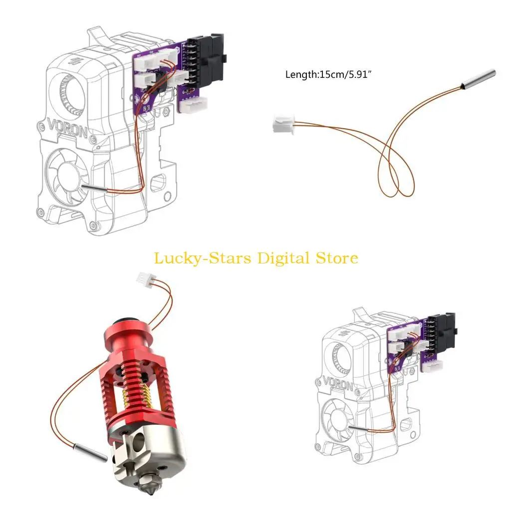 

T3EE NTC100KGENERERY THEMISTOR THEMISTOR DEMTROUR DEMTROOR для -принтера 300 градусов Hotend 3950 NTC100K