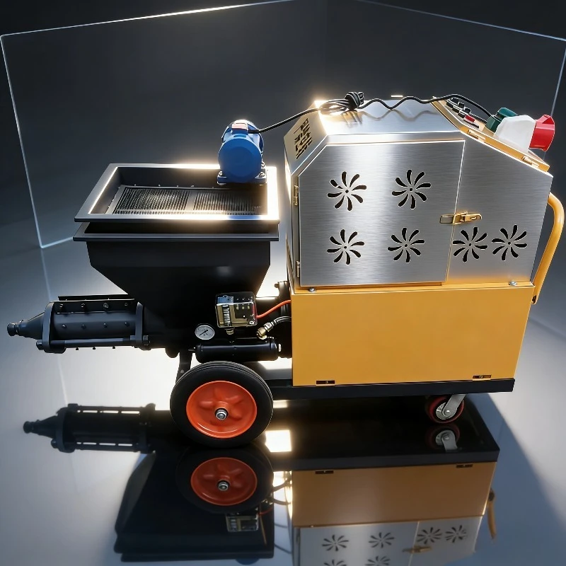 

Multifunctional Sand Mortar Sprayer Wall Putty Plastering Machine Electric Motor China Factory
