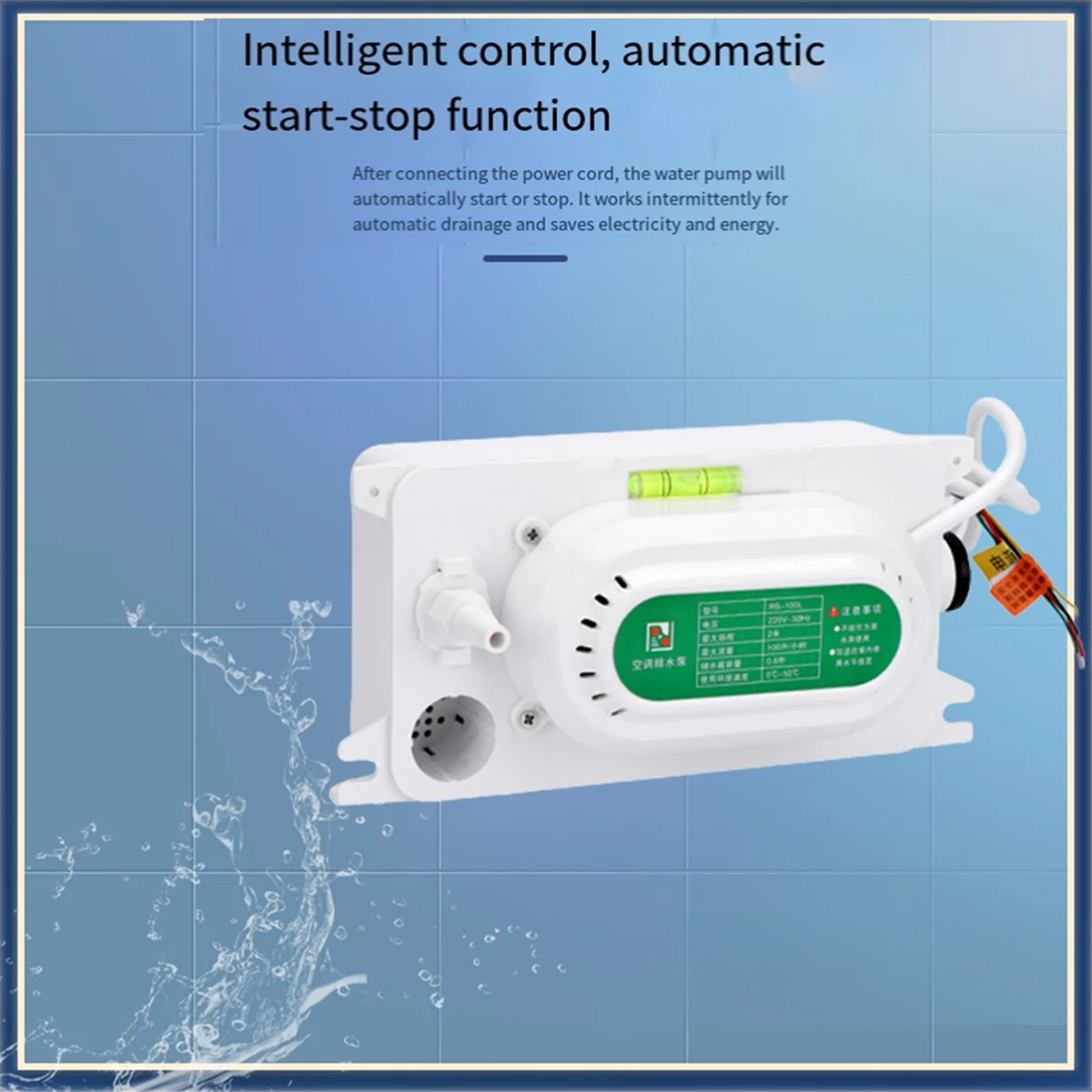 

ABNJ 220V Condensate Pump Automatic HVAC Removal Drain 100L/H for Dehumidifier Condensate Removal Pump