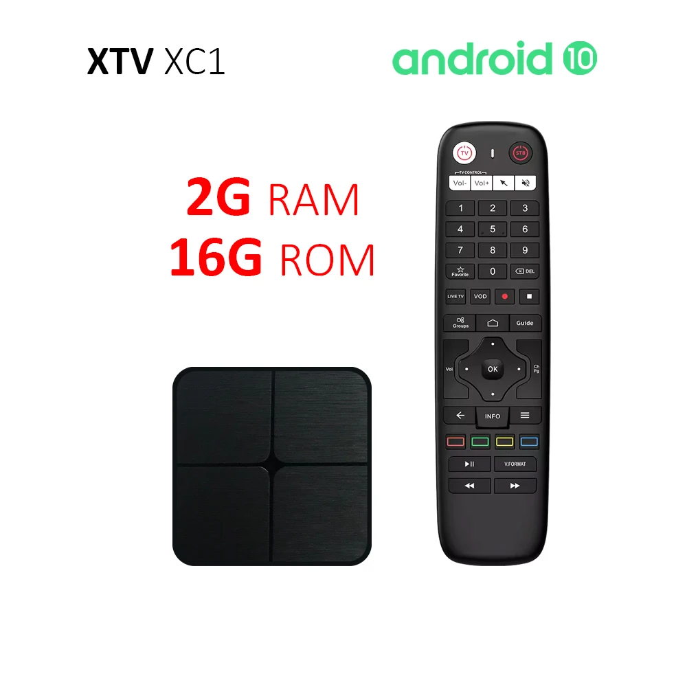 XTV XC1 Android 10 Stalker IP Streaming TV Box Supports Xtream 4K