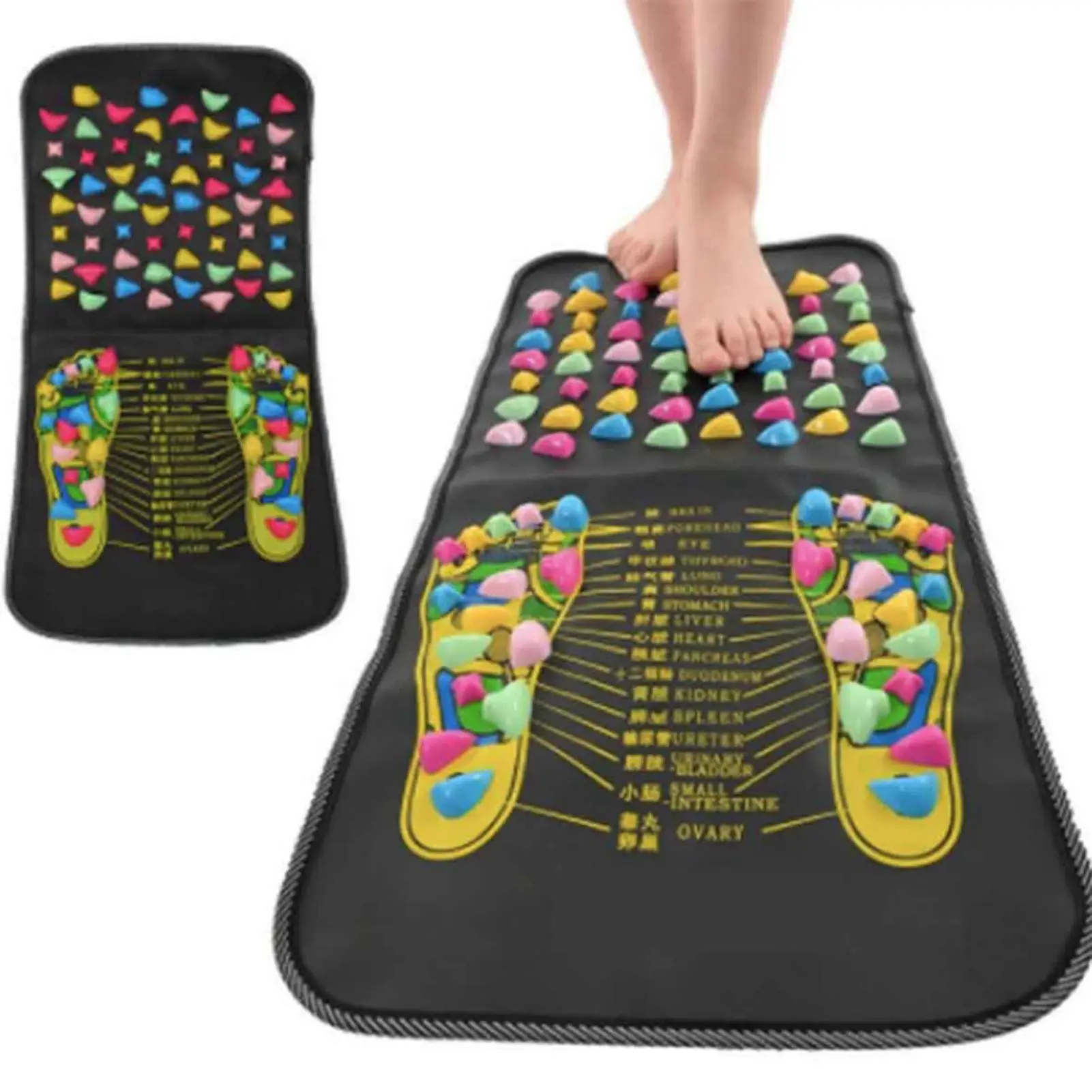 

Foot Acupuncture Pad Reflexology Massage Mat Foot Stone Mat Healthy Blood Circulation Mats 70*35cm