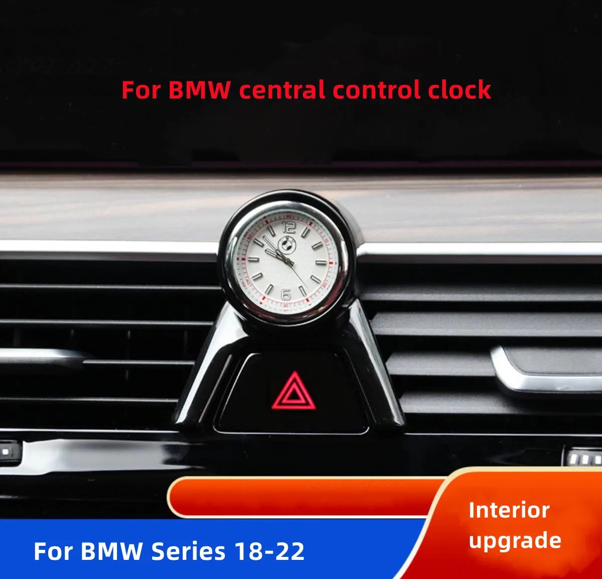 

For BMW 3 4 5 6 series X5 X6 X7 Custom car central clock interior decoration accessories dashboard clock