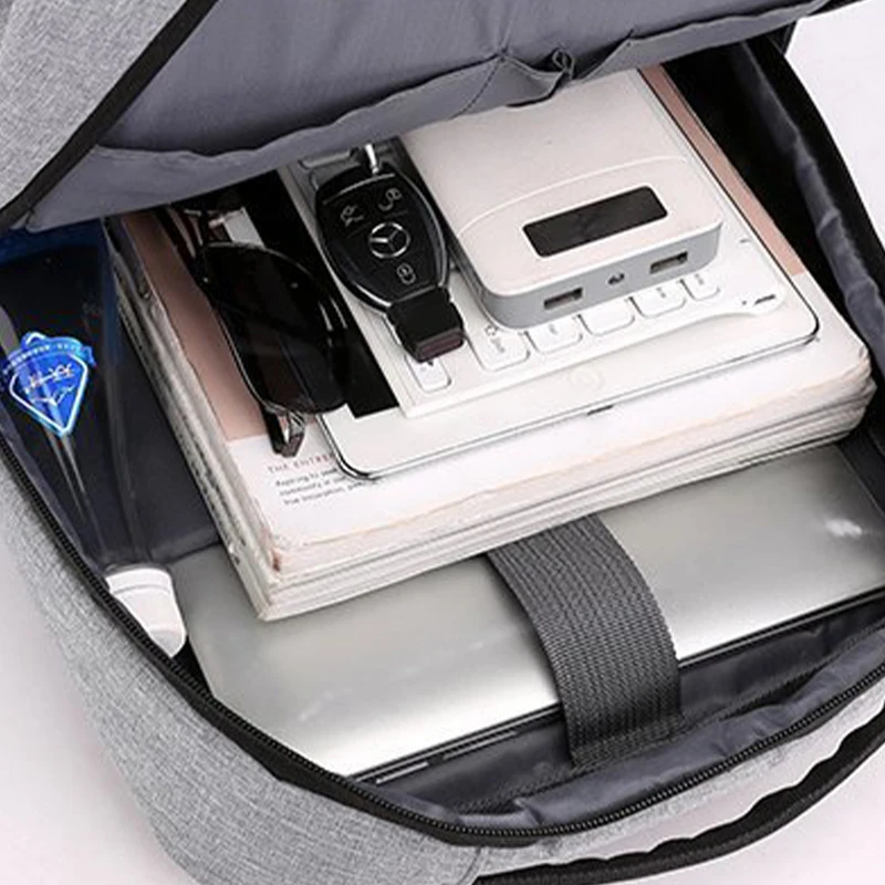 Backpack For Men 2023 Multifunctional Business Notebook Backpack USB Charging Waterproof Film Men's Backbag Casual Bag