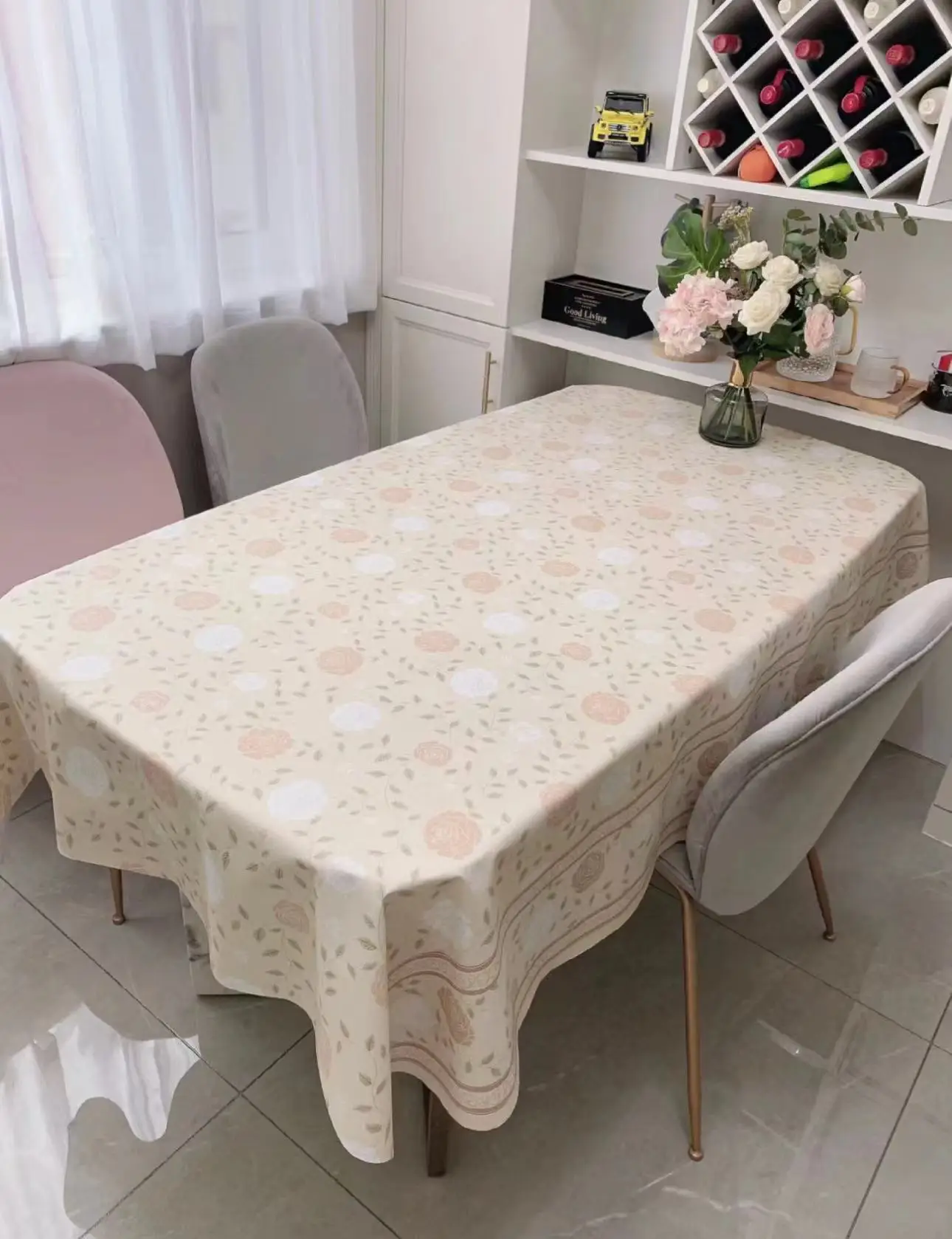 

Soft Glass Tablecloth Transparent PVC Table Cloth Waterproof Oil Proof Kitchen Dining Rectangular Table Cover Matte Clear