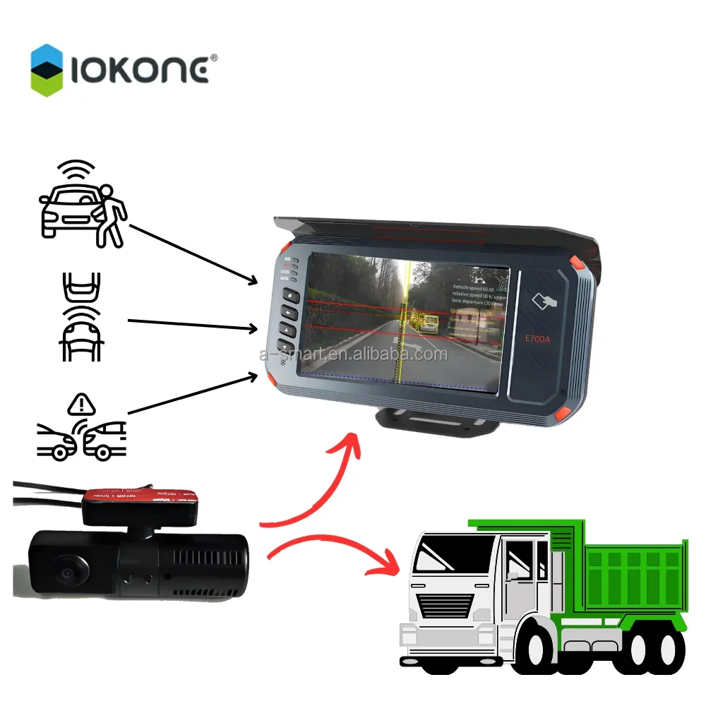 2026 IOKONE Smart Vibration Monitoring Alarm Equipment Land Cruiser 200 System Real-time Records Sleep Alarm Device For Driver