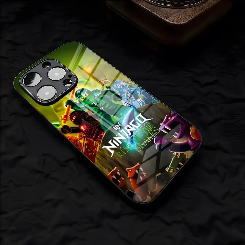 Etui na telefon LEGOS Ninjago ze sznurkiem do iPhone 17 Pro Max 16 15 14 Pro Max 13 11 X Xs Xr 8 7Plus, szklana obudowa — zdjęcie produktu 5