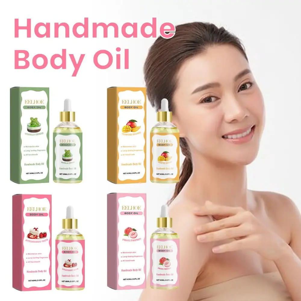 Strawberry/Peach/Vanilla/Mango Body Massage Oil Anti Itching Acne Treatment Body Juice Oil Dark Spots Whitening Smooth